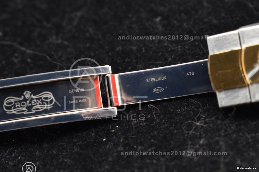 Oyster on YG Textured DateJust 41 Steel Best Sleek 1:1 SS YG Bracelet Clean Dial Edition 904L 126333 608 VR 0513